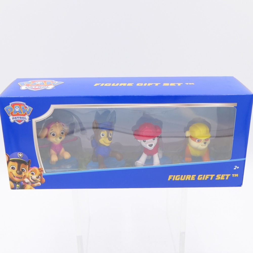 Spin Master Paw Partol Figure Gift Set w/ Chase, Marshall, Skye & Rubble 1.5"-2"